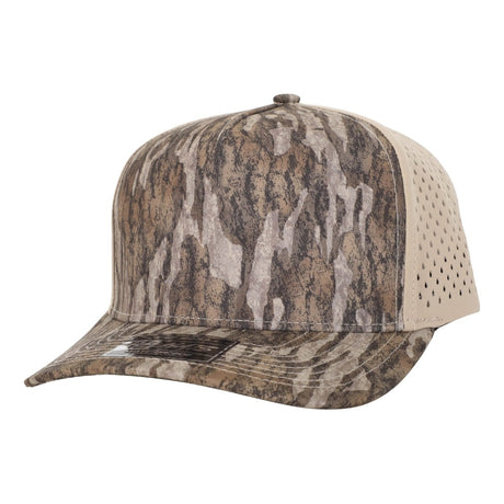 1010 Hats 615 5 - Panel Dryfit Performance Hat BOTTOMLAND/KHAKI Adjustable Hats