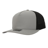 1010 Hats 615 5 - Panel Dryfit Performance Hat LIGHT GRAY/BLACK Adjustable Hats
