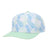 1010 Hats 615 5 - Panel Dryfit Performance Hat PASTEL PALMS/PASTEL GREEN Adjustable Hats
