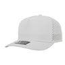 1010 Hats 615 5 - Panel Dryfit Performance Hat WHITE Adjustable Hats