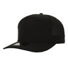 1010 Hats 617 7 - Panel Dryfit Performance Hat BLACK Adjustable Hats
