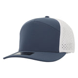 1010 Hats 617 7 - Panel Dryfit Performance Hat DEEP BLUE/WHITE Adjustable Hats