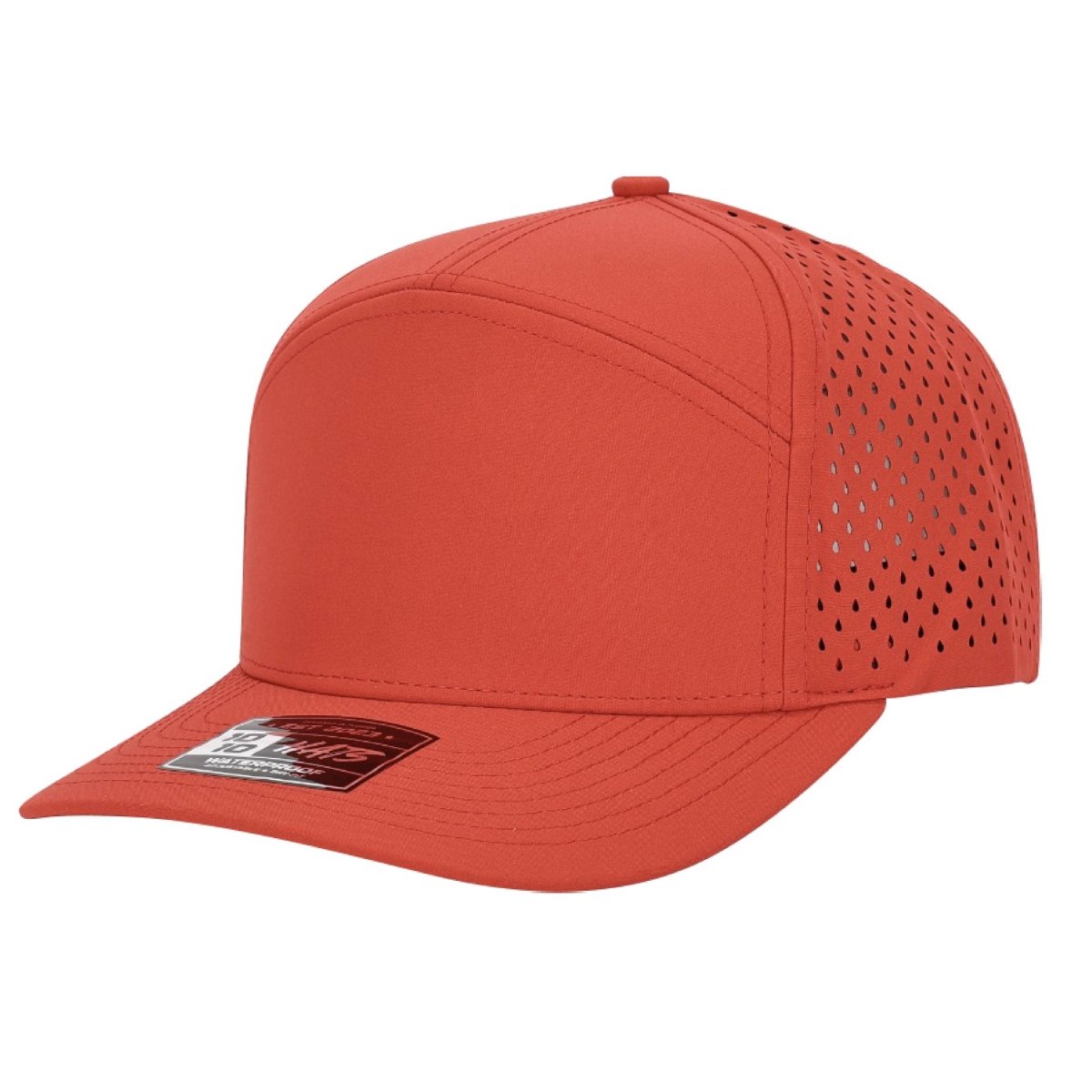 1010 Hats 617 7 - Panel Dryfit Performance Hat RED Adjustable Hats