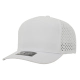 1010 Hats 617 7 - Panel Dryfit Performance Hat WHITE Adjustable Hats
