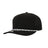 1010 Hats R615 5 - Panel Rope Dryfit Performance Hat BLACK R: WHITE/BLACK Adjustable Hats