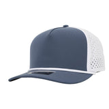 1010 Hats R615 5 - Panel Rope Dryfit Performance Hat DEEP BLUE/WHITE R: WHITE Adjustable Hats