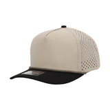 1010 Hats R615 5 - Panel Rope Dryfit Performance Hat KHAKI/BLACK/KHAKI R: KHAKI/BLACK Adjustable Hats
