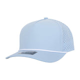 1010 Hats R615 5 - Panel Rope Dryfit Performance Hat SKY BLUE R: WHITE Adjustable Hats