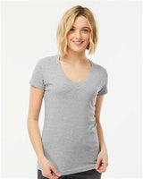 Tultex Women's Fine Jersey V-Neck T-Shirt - Tultex 214