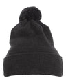 YP Classics Pom-Pom Cuffed Knit Beanie - Yupoong 1501P