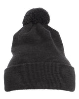 YP Classics Pom-Pom Cuffed Knit Beanie - Yupoong 1501P