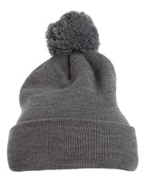YP Classics Pom-Pom Cuffed Knit Beanie - Yupoong 1501P