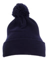 YP Classics Pom-Pom Cuffed Knit Beanie - Yupoong 1501P