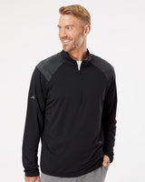 Adidas Men's Ultimate365 Lightweight Shoulder Stripe Quarter-Zip Pullover - Adidas A520