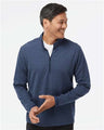Adidas Men's 3-Stripes Quarter-Zip Sweater Pullover - Adidas A554