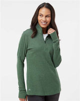 Adidas Women's 3-Stripes Quarter-Zip Sweater Pullover - Adidas A555
