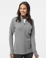 Adidas Women's 3-Stripes Quarter-Zip Sweater Pullover - Adidas A555