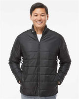 Adidas A570 Men's 3-Stripes Puffer Full-Zip Jacket Classic Fit Timeless Look Everyday Style