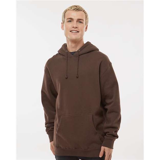 Independent Trading Co. Heavyweight Hooded Sweatshirt - Brown - Independent Trading Co. IND4000 Independent Trading Co.