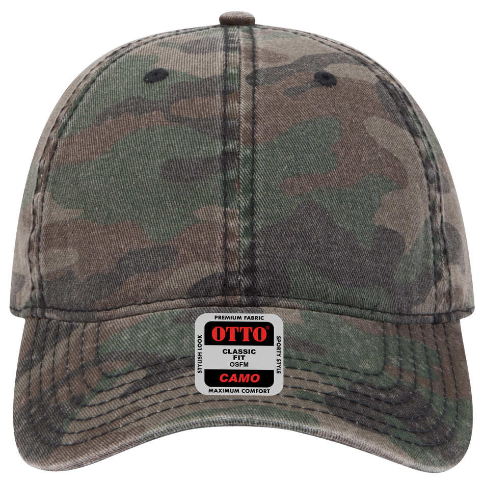 OTTO CAP Camouflage 6 Panel Low Profile Baseball Cap OTTO 103-713 Otto Cap CP004 - Camo 004 OSFM - Adult