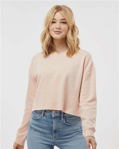 Independent Trading Co. Women's Lightweight Crop Crewneck Sweatshirt - Independent Trading Co. AFX24CRP