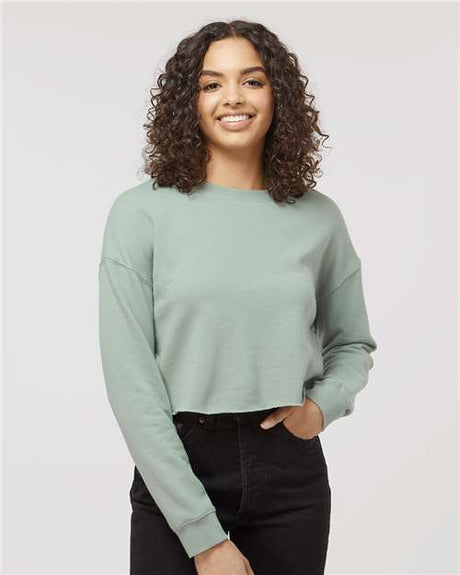 Independent Trading Co. Women's Lightweight Crop Crewneck Sweatshirt - Independent Trading Co. AFX24CRP