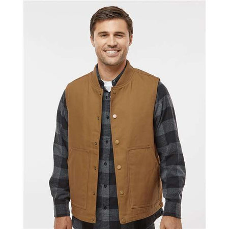 Independent Trading Co. Insulated Canvas Workwear Vest - Independent Trading Co. EXP560V Independent Trading Co. Saddle XS