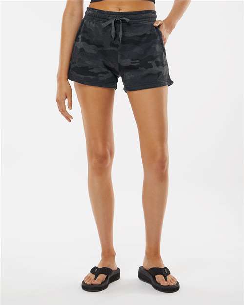 Independent Trading Co. PRM20SRT Women's Lightweight California Wave Wash Fleece Shorts | Wholesale Women's Shorts