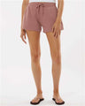 Independent Trading Co. PRM20SRT Women's Lightweight California Wave Wash Fleece Shorts | Wholesale Women's Shorts