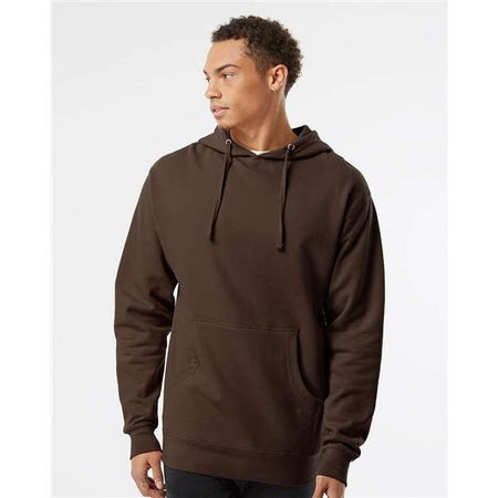 Independent Trading Co. Midweight Hooded Sweatshirt - Brown - Independent Trading Co. SS4500 Independent Trading Co.