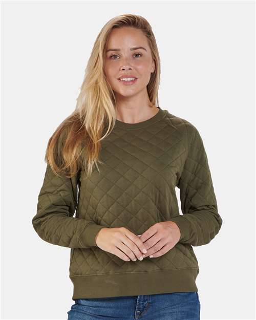 Boxercraft Women's Quilted Crewneck Pullover - Boxercraft R08