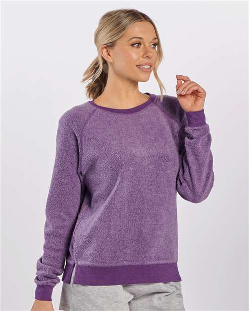 Boxercraft Women's Fleece Out Crewneck Pullover - Boxercraft K01