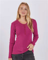 Boxercraft Women's Harper Long Sleeve Henley - Boxercraft BW2402