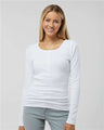 Boxercraft Women's Harper Long Sleeve Henley - Boxercraft BW2402