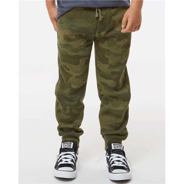 Independent Trading Co. Youth Lightweight Special Blend Sweatpants - Independent Trading Co. PRM16PNT Independent Trading Co. Forest Camo Heather S