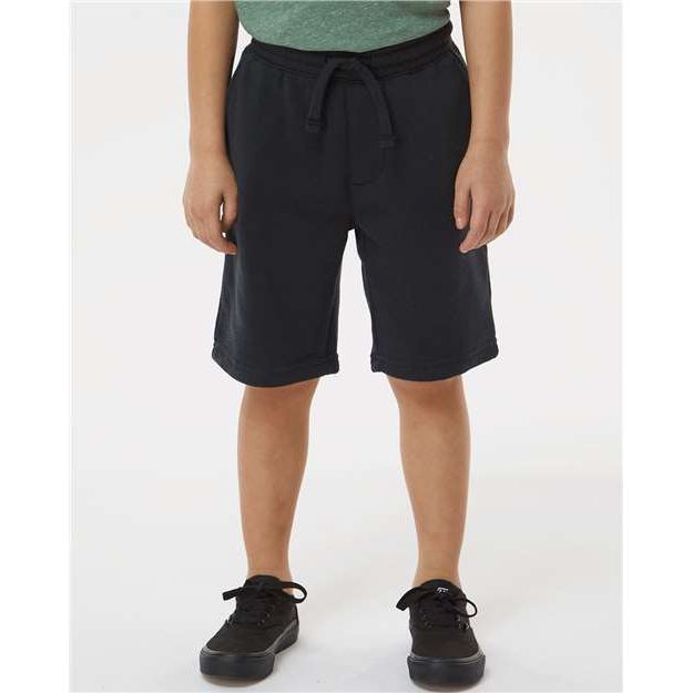 Independent Trading Co. Youth Lightweight Special Blend Fleece Shorts - Independent Trading Co. PRM16SRT Independent Trading Co. Black S