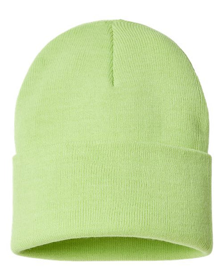 Atlantis Headwear Sustainable Beanie - Atlantis Headwear PURE Atlantis Headwear Acid Green One Size