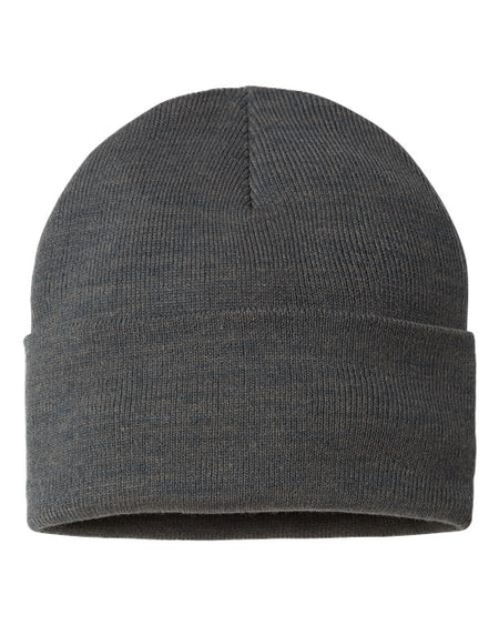 Atlantis Headwear Sustainable Beanie - Atlantis Headwear PURE Atlantis Headwear Dark Grey One Size