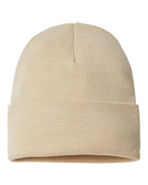 Atlantis Headwear Sustainable Beanie - Atlantis Headwear PURE Atlantis Headwear Light Beige One Size