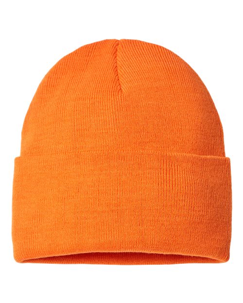 Atlantis Headwear Sustainable Beanie - Atlantis Headwear PURE Atlantis Headwear Orange One Size