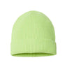 Atlantis Headwear Sustainable Fine Rib Cuffed Beanie - Atlantis Headwear ANDY Atlantis Headwear Acid Green One Size