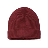 Atlantis Headwear Sustainable Fine Rib Cuffed Beanie - Atlantis Headwear ANDY Atlantis Headwear Burgundy One Size