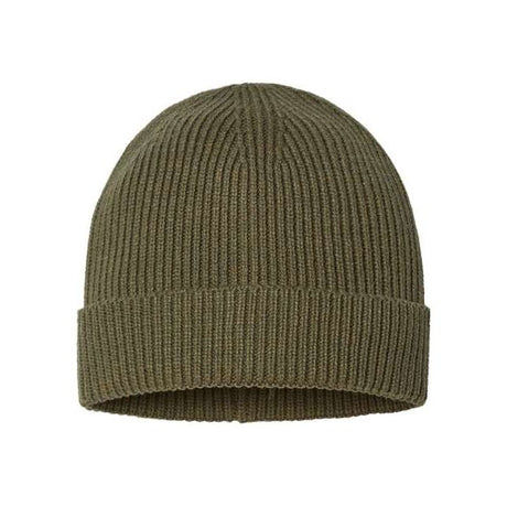 Atlantis Headwear Sustainable Fine Rib Cuffed Beanie - Atlantis Headwear ANDY Atlantis Headwear Olive One Size
