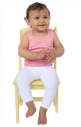Royal Apparel 1037 Infant Cotton Spandex Leggings - White