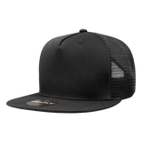 Decky 5 Panel High Profile Structured Cotton Blend Trucker | Decky 1040