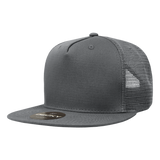 Decky 5 Panel High Profile Structured Cotton Blend Trucker | Decky 1040