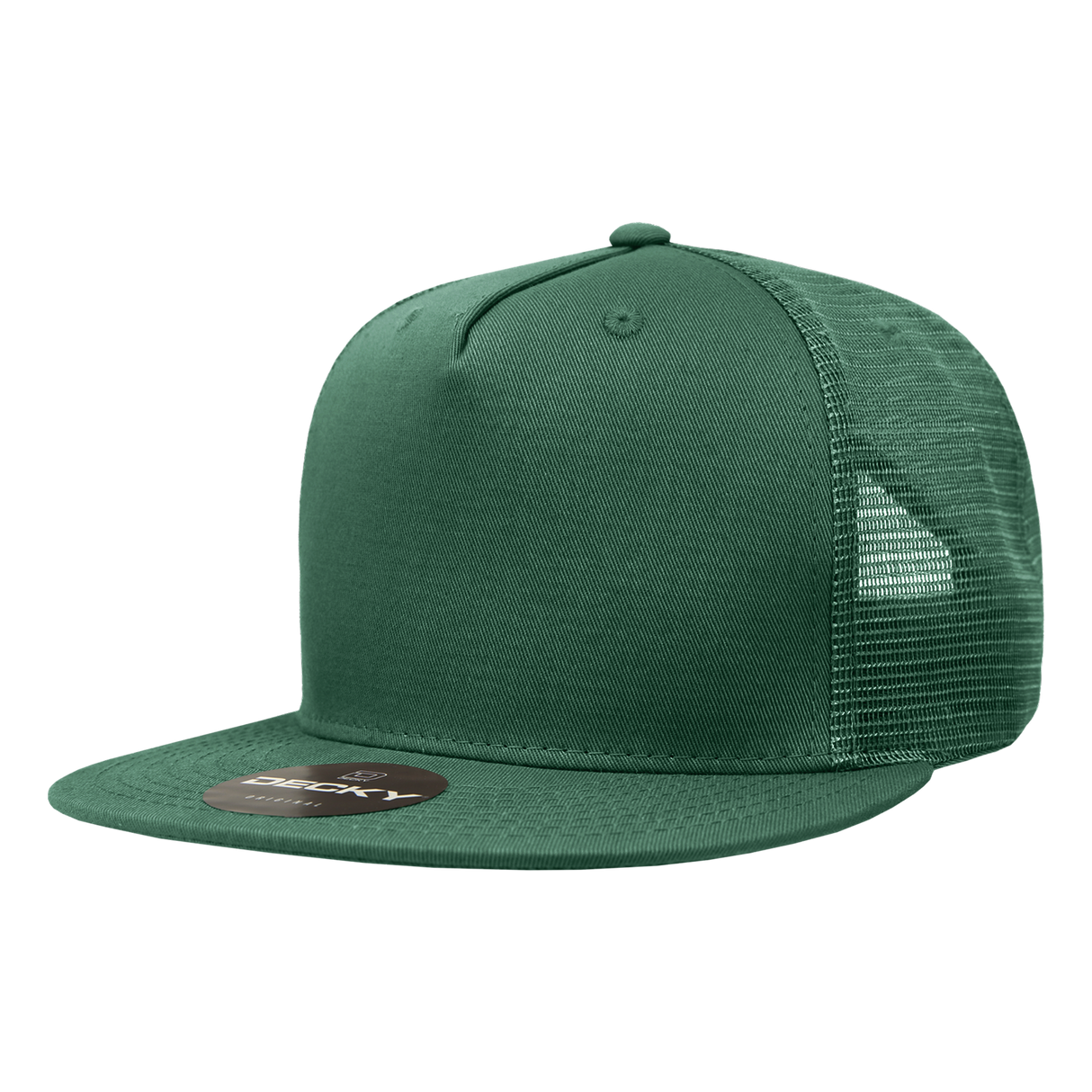 Decky 5 Panel High Profile Structured Cotton Blend Trucker | Decky 1040