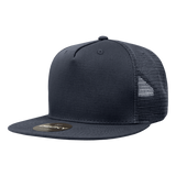 Decky 5 Panel High Profile Structured Cotton Blend Trucker | Decky 1040
