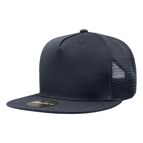 Decky 5 Panel High Profile Structured Cotton Blend Trucker | Decky 1040