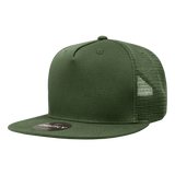Decky 5 Panel High Profile Structured Cotton Blend Trucker | Decky 1040